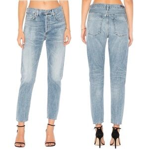 CITIZENS OF HUMANITY Liya High Rise Classic Fit Crop Jeans in Sunday Morning